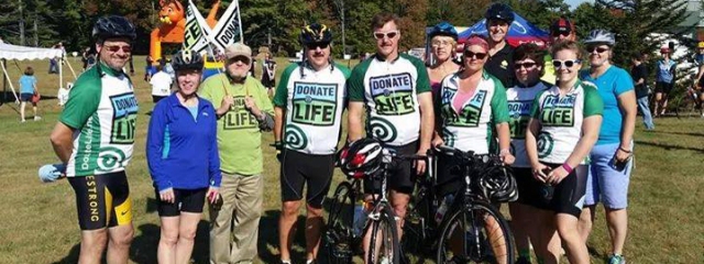 2014 Donate Life cycling team.